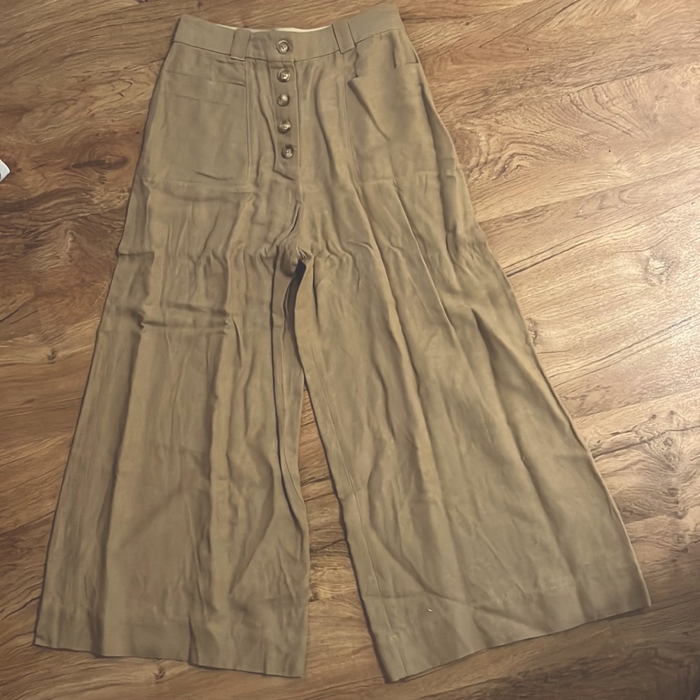 Wide leg Massimo Dutti Canvas pants. Worn once
